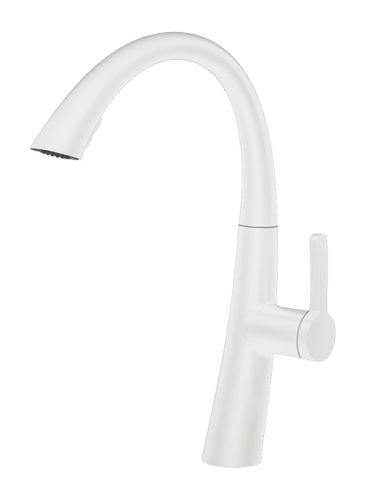 ברז מטבח נשלף WAVE לבן AQUILA PREMIUM