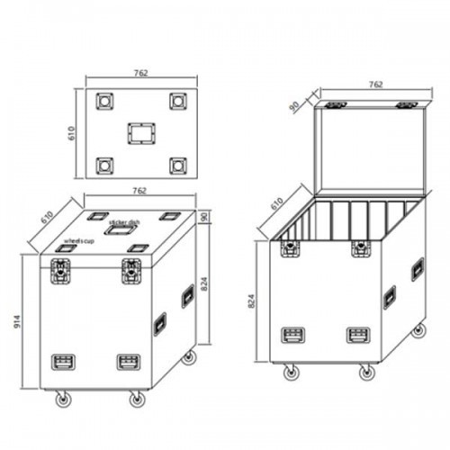  קייס קשיח C UT243036W מבית SPEED CASE