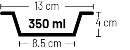 קערת אוכל/שתייה לחתולים NELL ורודה 350 מ