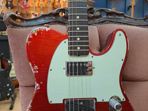 Fender Custom Shop Ltd Edition 60’s H/S Relic Telecaster Aged Candy Apple Red over Paisley 2017 