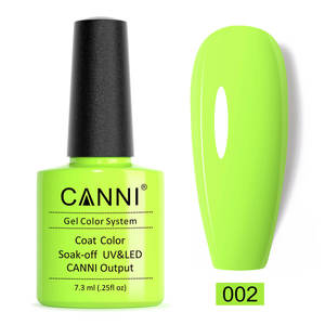  לק ג’ל CANNI קאני 7.3 מ”ל גוון - NO002 fresh yellow