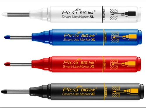 עט סימון מקצועי עבה פיקה Pica big ink לבן