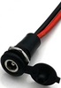 כבל עם שקע יצוק DC 2.1MM מוגן מים 