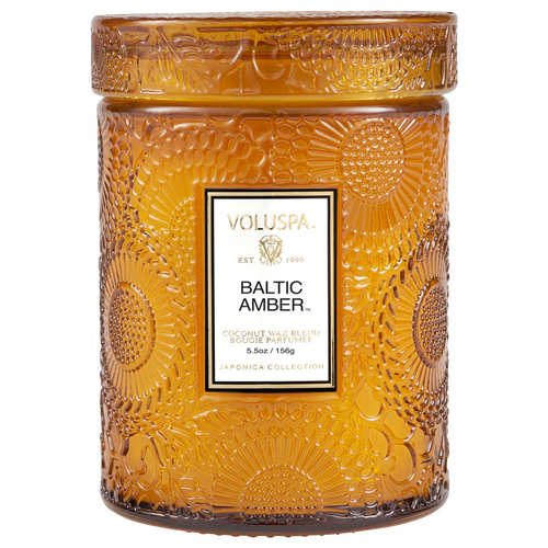 נר ריחני בצנצנת זכוכית 156 גרם - Baltic Amber