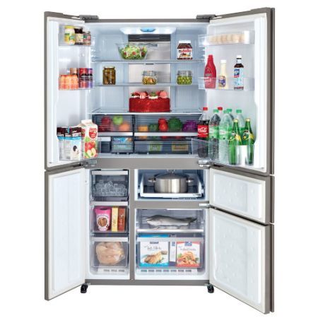 מקרר 5 דלתות SHARP זכוכית שחורה דגם SJ-R9731BK