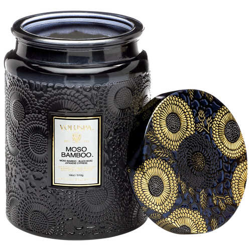 נר ריחני בצנצנת זכוכית 510 גרם - Moso Bamboo 