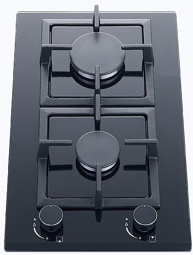 כיריים גז דומינו זכוכית שחורה מבית BLACKPUNT דגם BL313BK