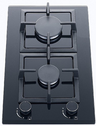 כיריים גז דומינו זכוכית שחורה מבית BLACKPUNT דגם BL313BK