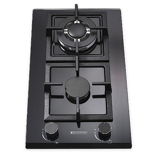 כיריים גז דומינו זכוכית שחורה מבית BLACKPUNT דגם BL323BK