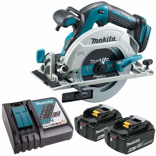 מסור עגול דגם DHS680 כולל 2 סוללות 6AH מבית Makita