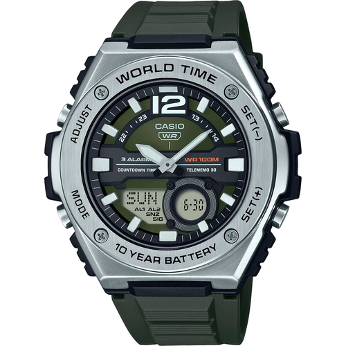 CASIO MWQ-100-3A אנלוגי-דיגיטלי מתכתי