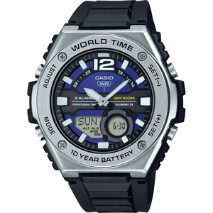 CASIO MWQ-100-2A אנלוגי-דיגיטלי מתכתי