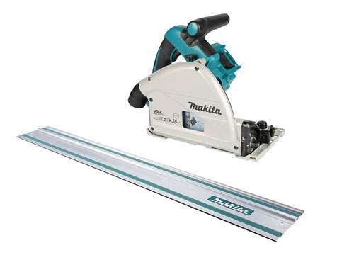 גוף מסור מסילה נטען Makita DSP600Z 18X2 36V + מסילה אורך 1.40 מטר