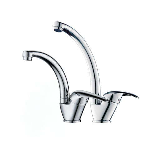ברז פרח נמוך/גבוה SWAN כרום ניקל AQUILA