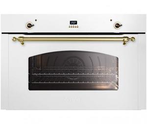 תנוי בנוי 90 ס"מ ליטר 8 תוכניות בצבע קרם מבית ILVE דגם OV90SNE3C