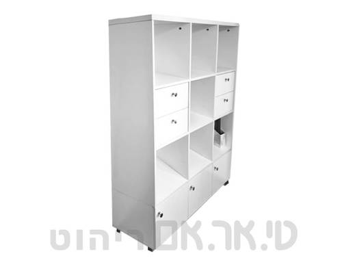 ארון כוורת משולב דלתות ומגירות