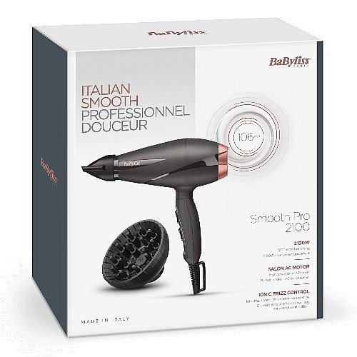 מייבש שיער מבית BABYLISS דגם SMOOTH PRO 2100 BA-6709DILE