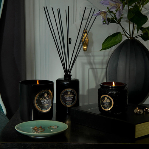 נר ריחני בצנצנת זכוכית French Linen - Petite Jar