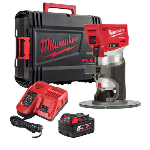 טרימר נטען ללא פחמים 18V כולל סוללה 5AH מבית Milwaukee