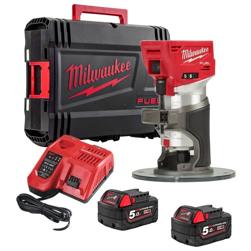 טרימר נטען ללא פחמים 18V כולל 2 סוללות 5AH מבית Milwaukee