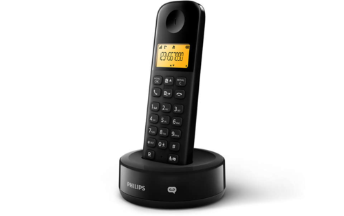 טלפון אלחוטי יחיד עם משיבון Philips Dectphone D1651B/01