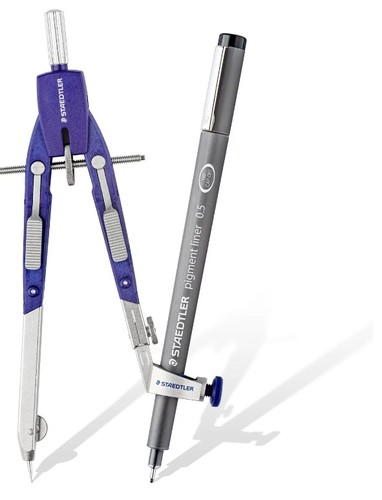 ֿמחוגה מתכת עם בורג ומוט הארכה STAEDTLER 552 02 Mars comfort