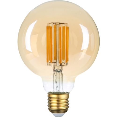 לד גלוב 125 דמוי פחם מוזהב 15W E27 2000K ניתן לעמעום יורולוקס 
