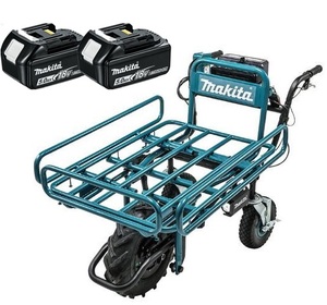 מריצה נטענת 18V עד 130 ק"ג כולל 2 סוללות 5.0AH Makita (ללא מטען) מבית MAKITA