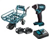 מברגת אימפקט + מריצה כולל 2 סוללות 5.0AH Makita מבית MAKITA