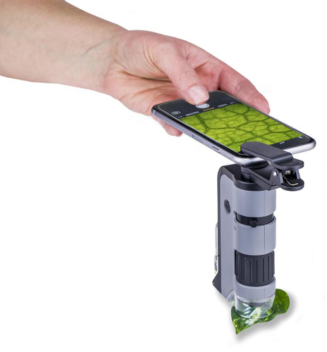 מיני מיקרוסקופ עם הגדלה פי 250-100 + מתאם MicroFlip