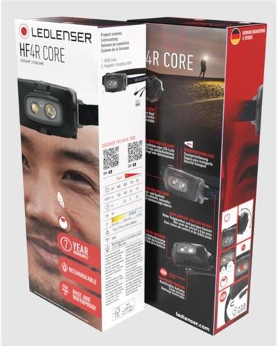 פנס ראש לדלנסר  Ledlenser HF4R Core | עוצמה 500 לומנס