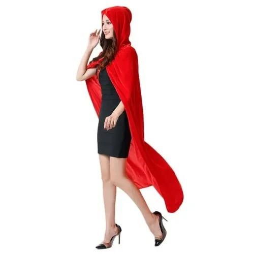 גלימה עם כיסוי ראש לתחפושות ומשחקי דמיון - אדום