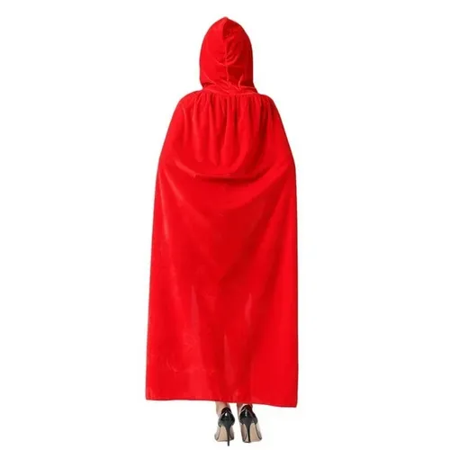 גלימה עם כיסוי ראש לתחפושות ומשחקי דמיון - שחור