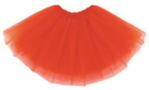 חצאית טוטו תלת שכבתית באורך 40 ס"מ - אדום