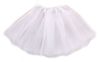 חצאית טוטו תלת שכבתית באורך 40 ס"מ - לבן