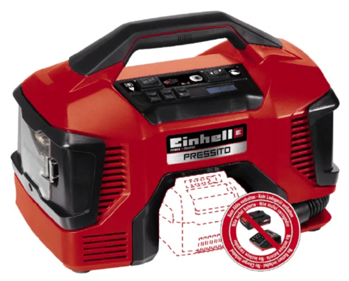 קומפרסור אויר נטען  היברידי 18V PRESSITO EINHELL [ גוף בלבד ]