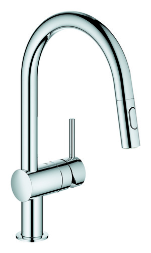 ברז מטבח נשלף MINTA QUICK FIX דגם C כרום ניקל GROHE 32321002  