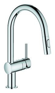 ברז מטבח נשלף MINTA QUICK FIX דגם C כרום ניקל GROHE 32321002  