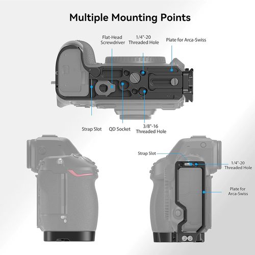בסיס L-Bracket למצלמת SmallRig 3942 Nikon Z8