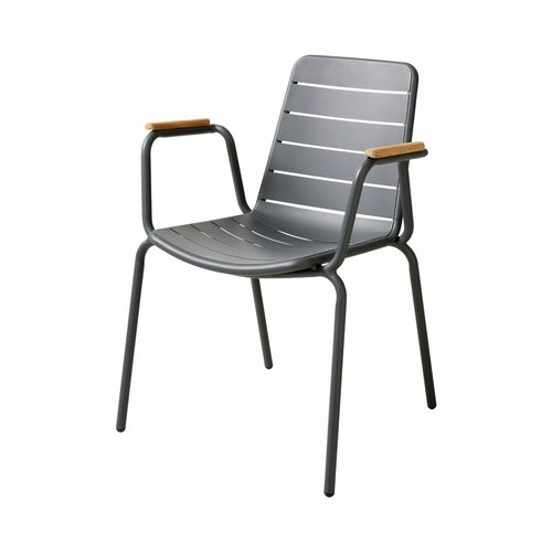 כסא אלומיניום בשילוב טיק PARC chair