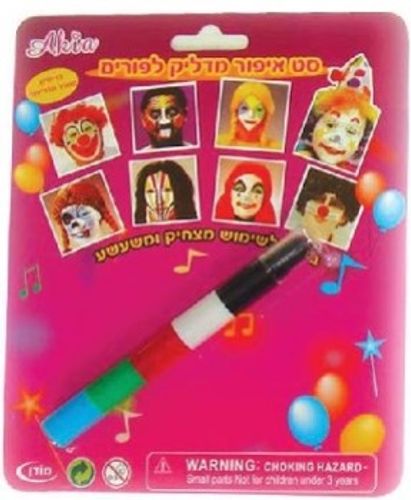 סט עיפרון 5 צבעי איפור לילדים (בטוח לשימוש)