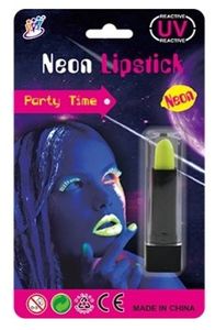 שפתון/ליפסטיק ניאון זוהר בחושך - צהוב (בטוח לשימוש)