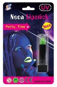 שפתון/ליפסטיק ניאון זוהר בחושך - ירוק (בטוח לשימוש)