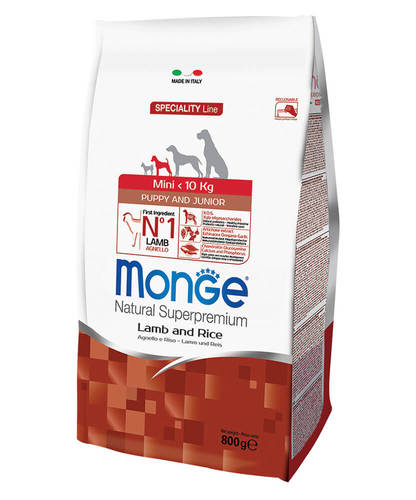 מונג' מיני לגורי כלבים בסיס עוף 3 קג Monge