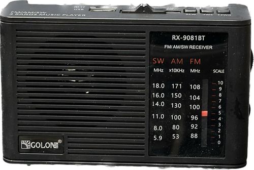 רדיו טרנזיסטור נטען GOLON RX-9080BT