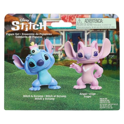 זוג דמויות אספנות ומשחק סטיץ' - Angel + Stich & Scrump