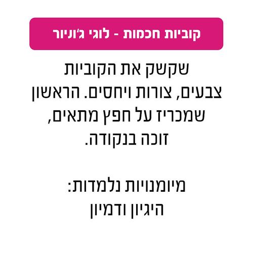 משחק קוביות חכמות - לוגי ג'וניור
