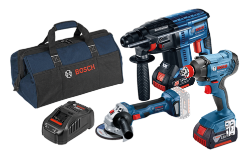 סט 3 כלים ליתיום Professional 18V- Li + תיק נשיאה