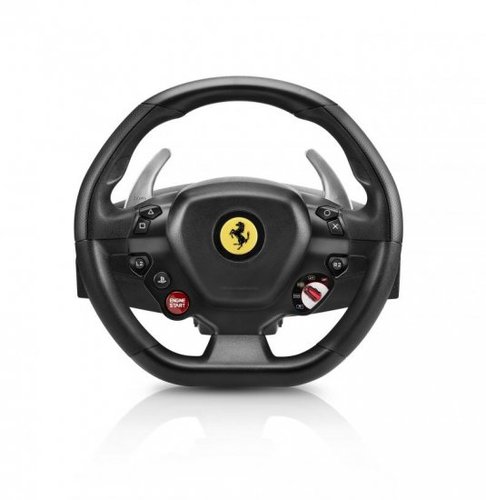 הגה מירוצים עם דוושות Thrustmaster T80 Ferrari 488 GTB Edition למחשב PC ופלייסטיישן 4 ו 5