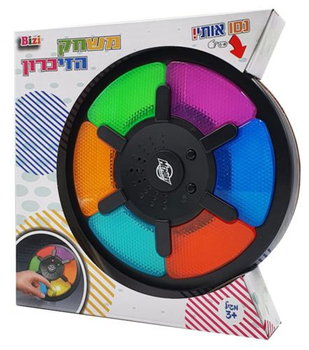 משחק זיכרון (סיימון) גדול ואלקטרוני עם 6 אורות צבעוניים